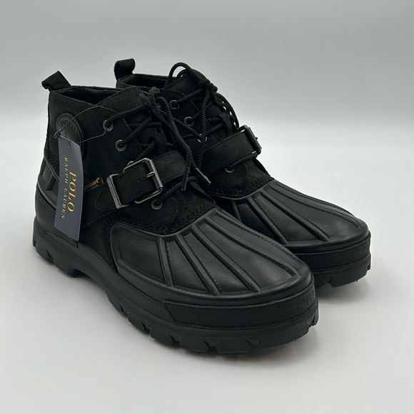 1701- Polo Ralph Lauren Men's Waterproof Boots Size 9.5 D NWT - Picture 2 of 13